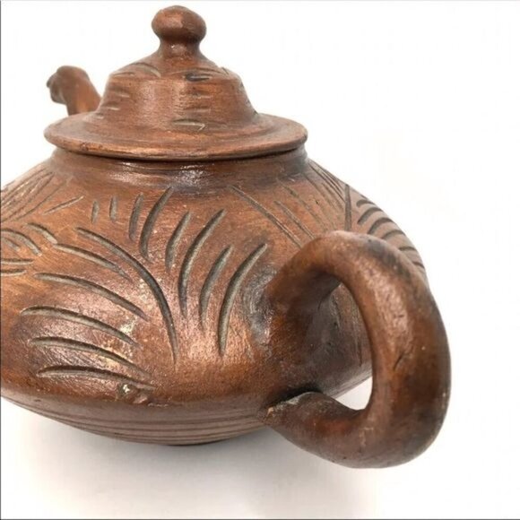 Handmade Yixing Zisha Clay Teapot Snake Spout - Picture 4 of 12